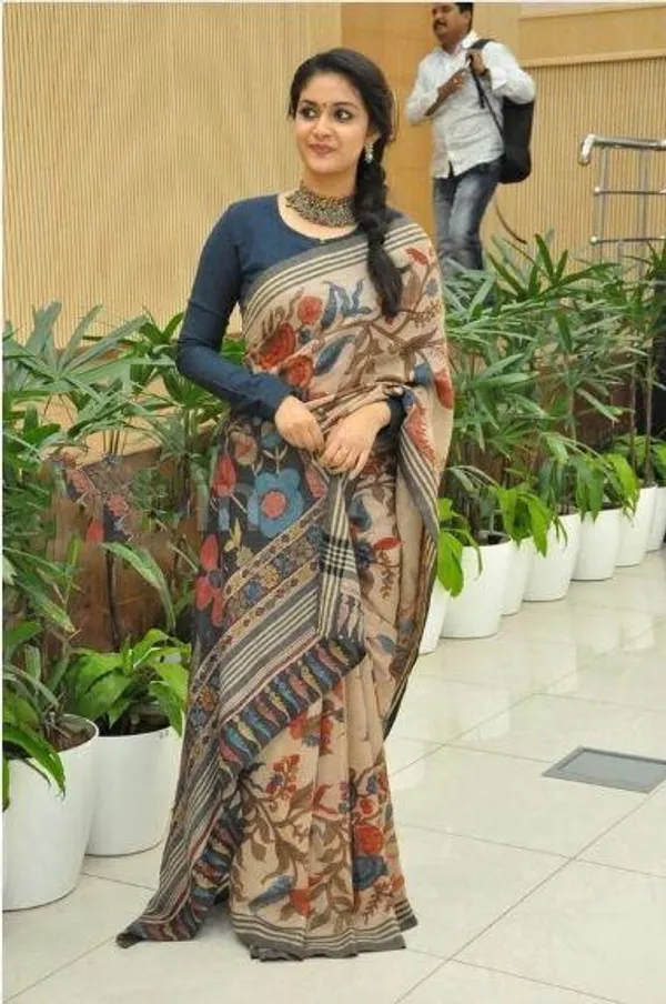 Regal multi Color Cotton Linen Saree With Unstitched Blouse Piece For Women