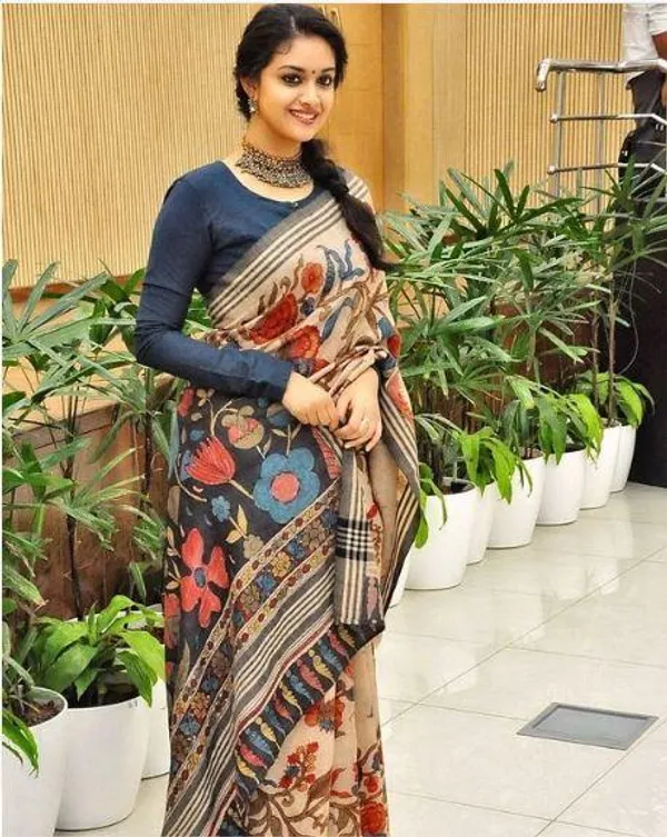 Regal multi Color Cotton Linen Saree With Unstitched Blouse Piece For Women