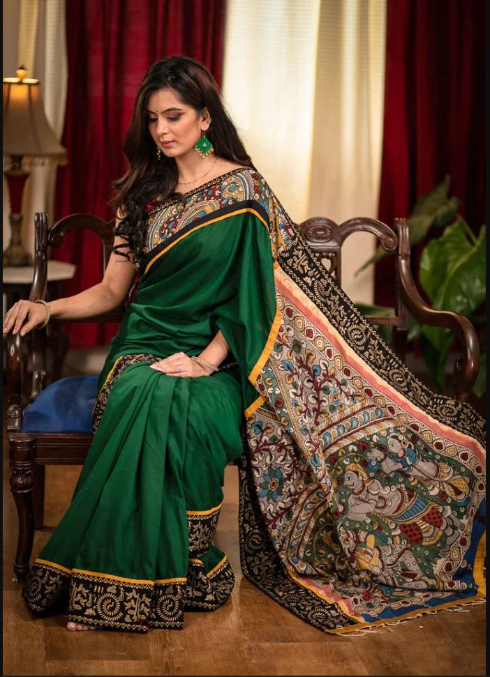 Green Saree 💚
