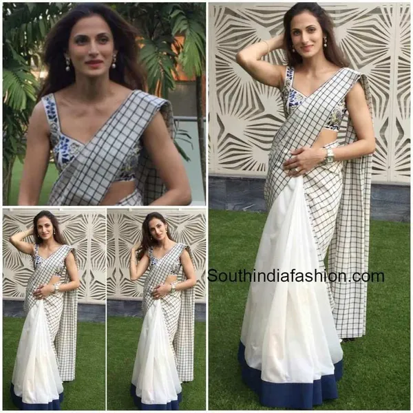 Radiant White Color Cotton Linen Saree With Unstitched Blouse Piece For Women