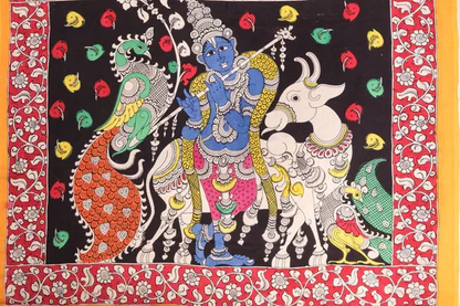 Vibrant Multi Color Cotton Linen Saree With Unstitched Blouse Piece For Women